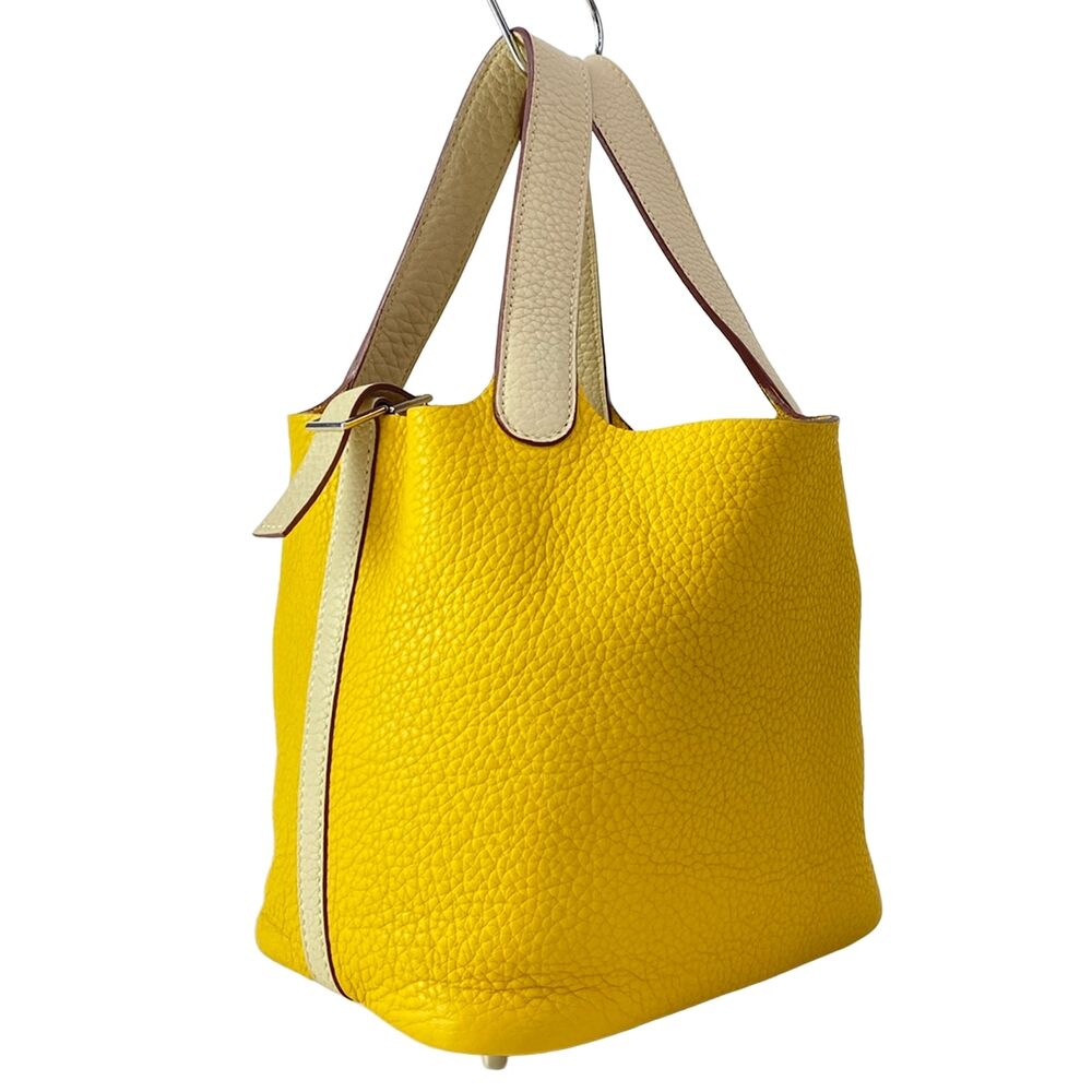 Hermès Picotin PM Handbag Soleil Parchemin